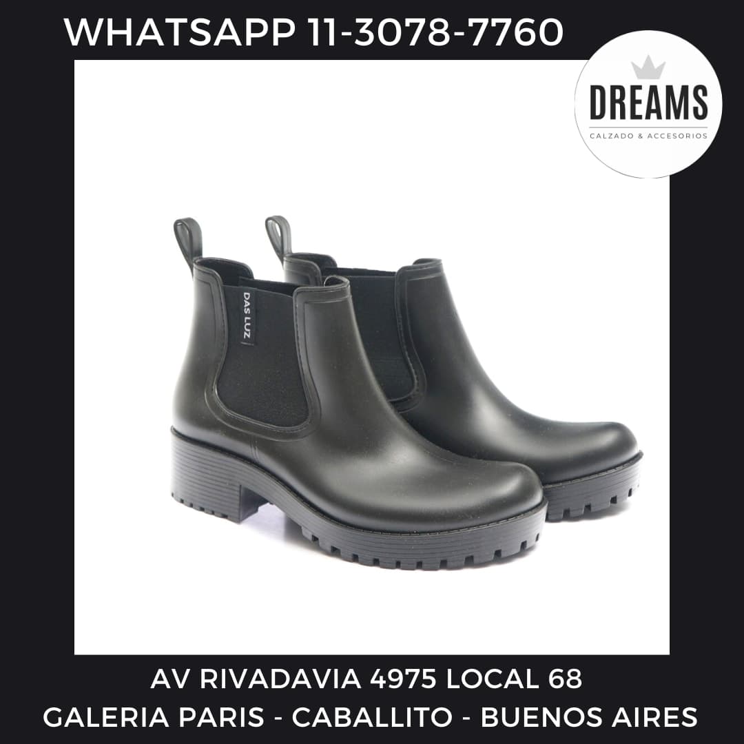 Botas de lluvia cortas para mujer Das Luz Tucson negro